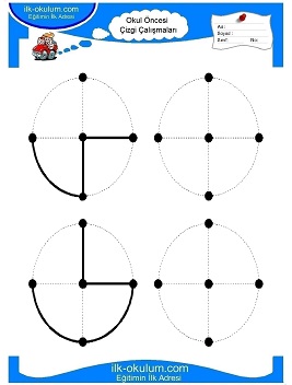 Çocuklar İçin Çizgi Çalışma Sayfaları 